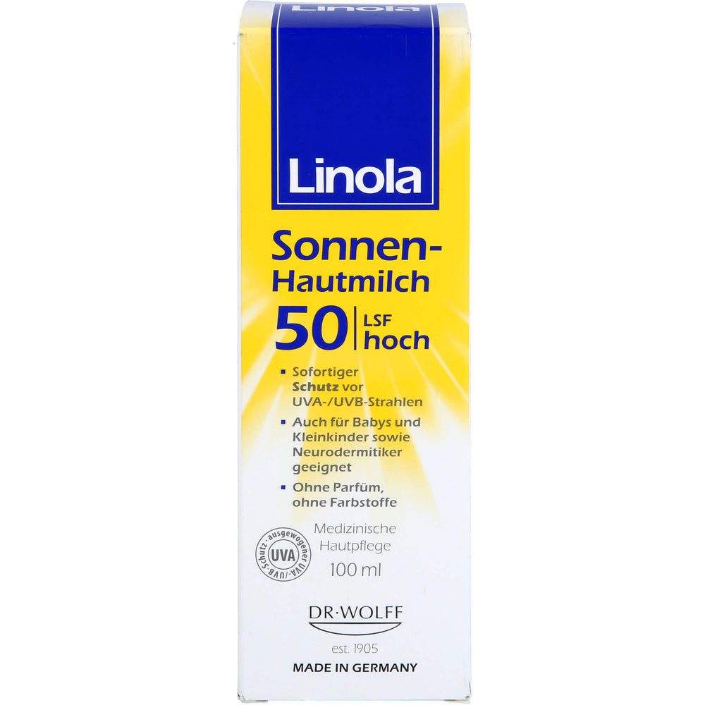 Sonnenschutzmilch Linola Hautmilch LSF 50