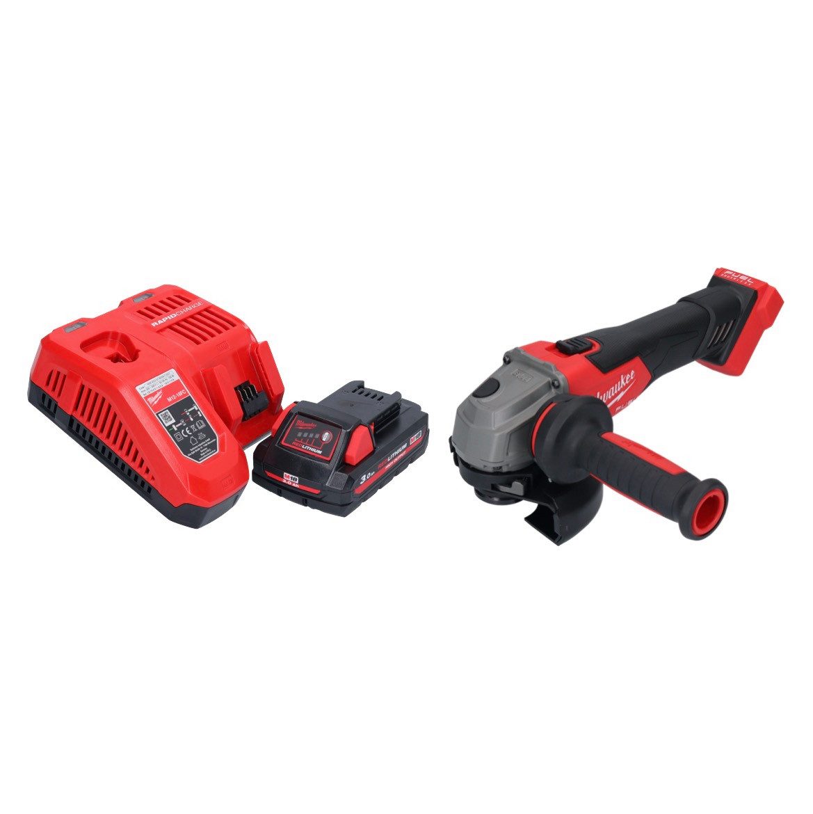 Milwaukee Akku-Winkelschleifer M18 FSAG125X-301 Akku Winkelschleifer 18 V 125 mm Brushless + 1x Akku