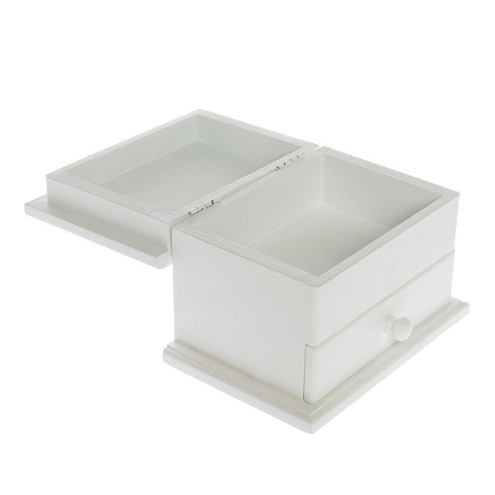 Grafelstein Schmuckkasten Minikommode ISA weiß aus Holz kleine Schmuckkommo günstig online kaufen