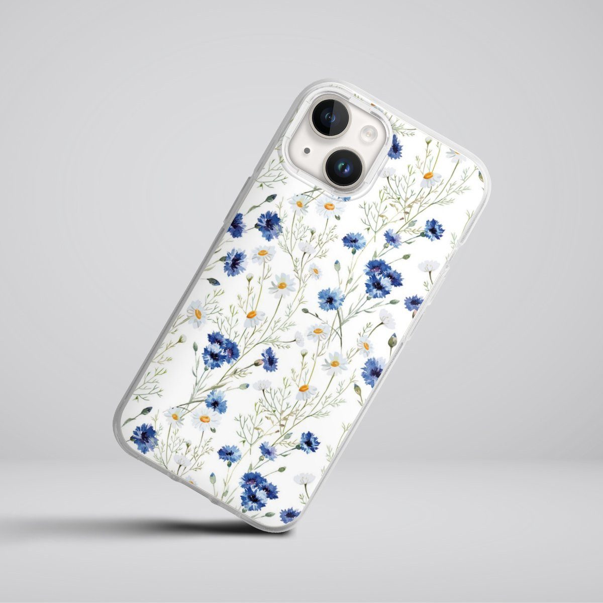 DeinDesign Handyhülle Muster Blume Blumen Flower Pattern 6, Apple iPhone 14 Silikon Hülle Bumper Case Handy Schutzhülle