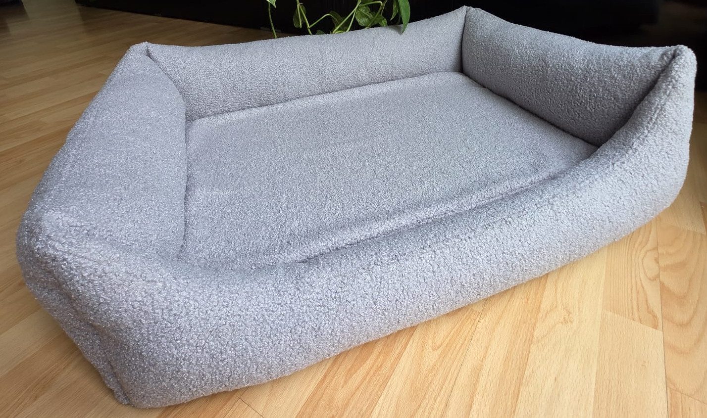 Hundebettenmanufaktur Hundekorb rthopädisches Hundesofa Hundebett Ortopedico aus Teddystoff