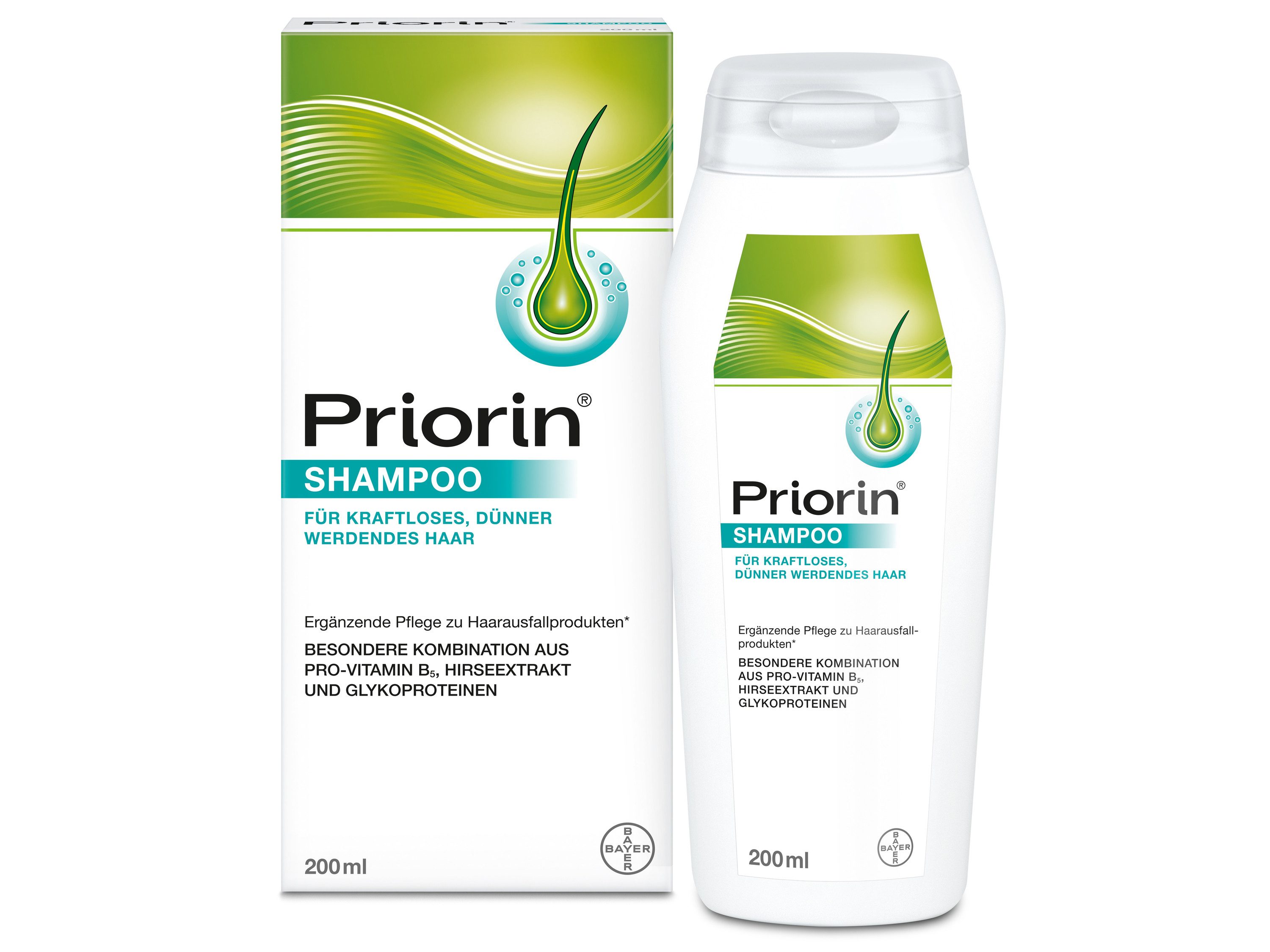 Priorin® Haarshampoo Shampoo, Priorin® Shampoo als Pflege für mehr Glanz und Volumen