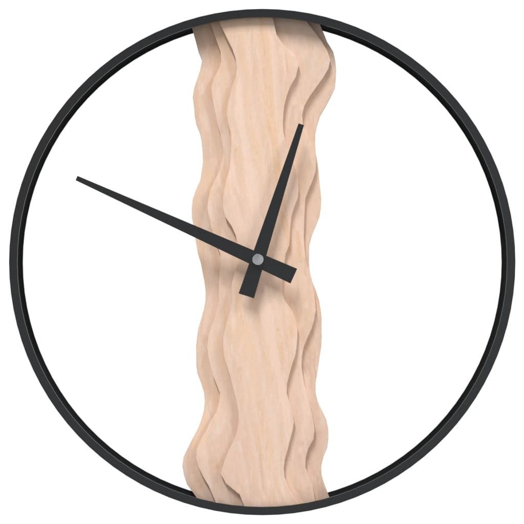 vidaXL Wanduhr Wanduhr Braun Ø35 cm günstig online kaufen