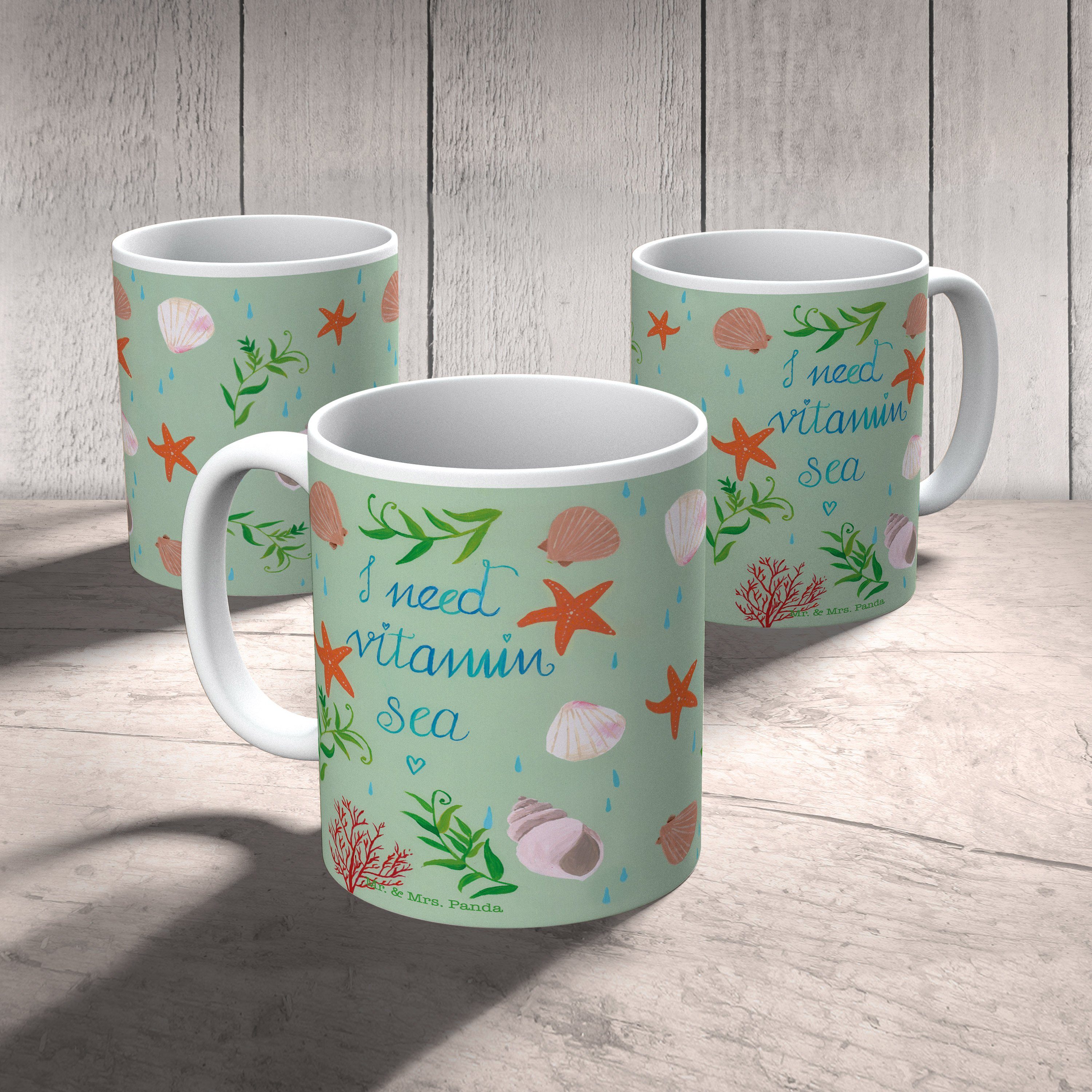 Mr. & Mrs. Panda Tasse Dekoration, Vitamin Wasserratte posi, Geschenk, Geschenk, Tasse, Sea Keramik 
