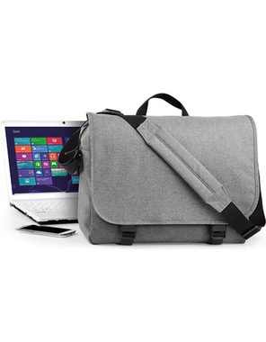 BagBase Messenger Bag Laptoptasche Umhängetasche Schultasche, Passend für Laptops bis 15,6 Zoll, Gepolstertes Laptop-Fach