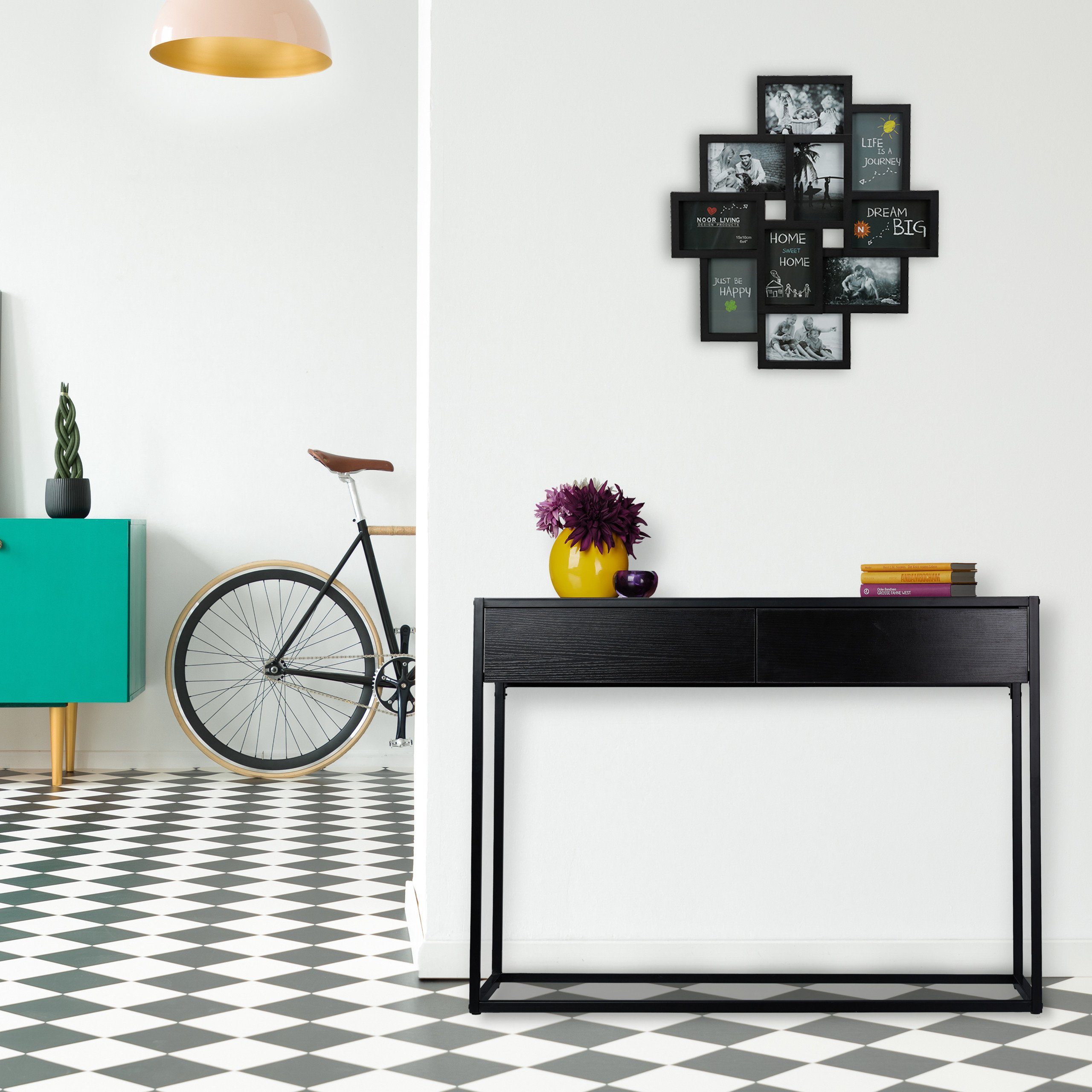 relaxdays Konsolentisch schwarz günstig online kaufen