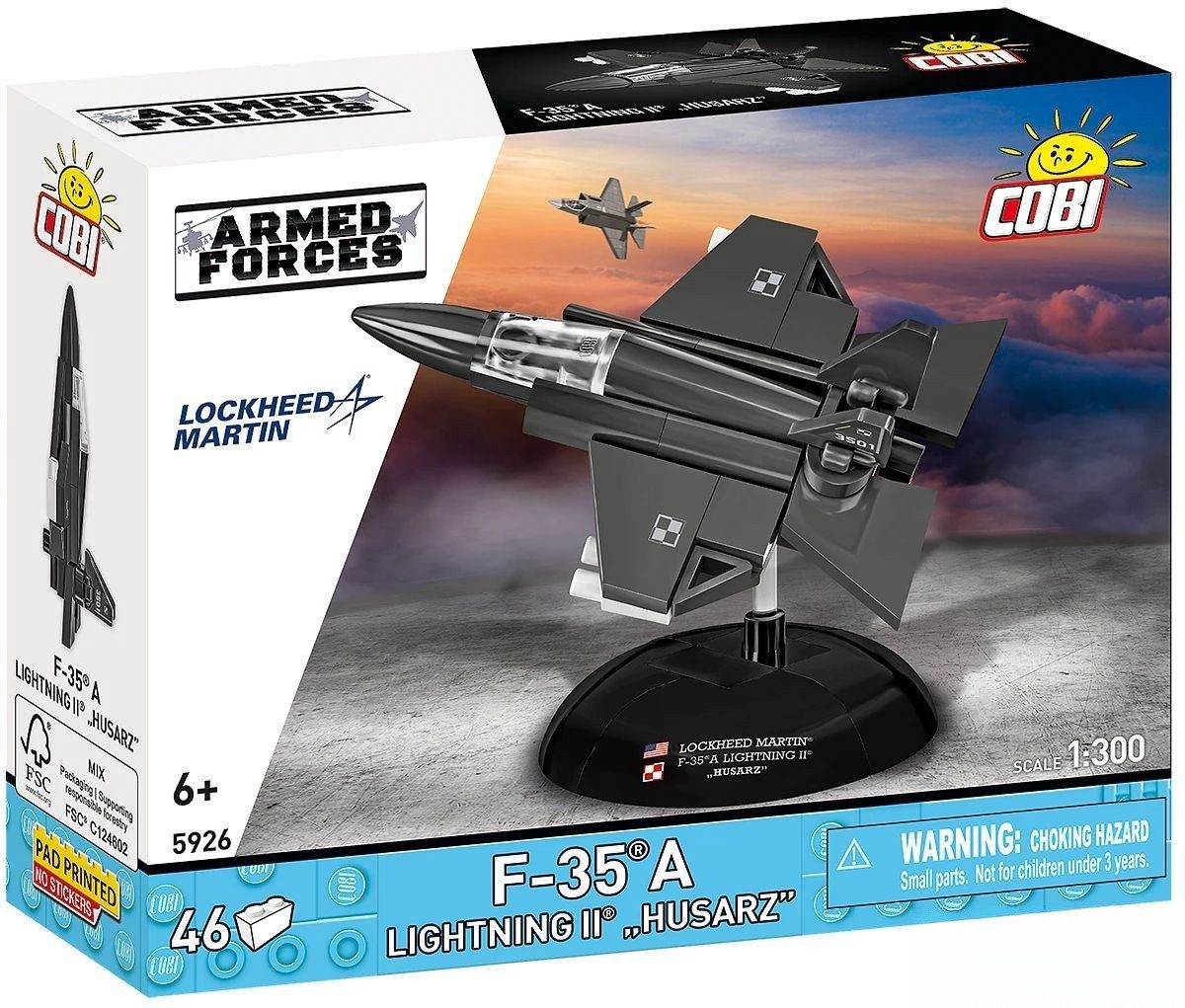 COBI Armed Forces Lockheed Martin F-35A Lightning II Husarz 5926 Konstruktions-Spielset
