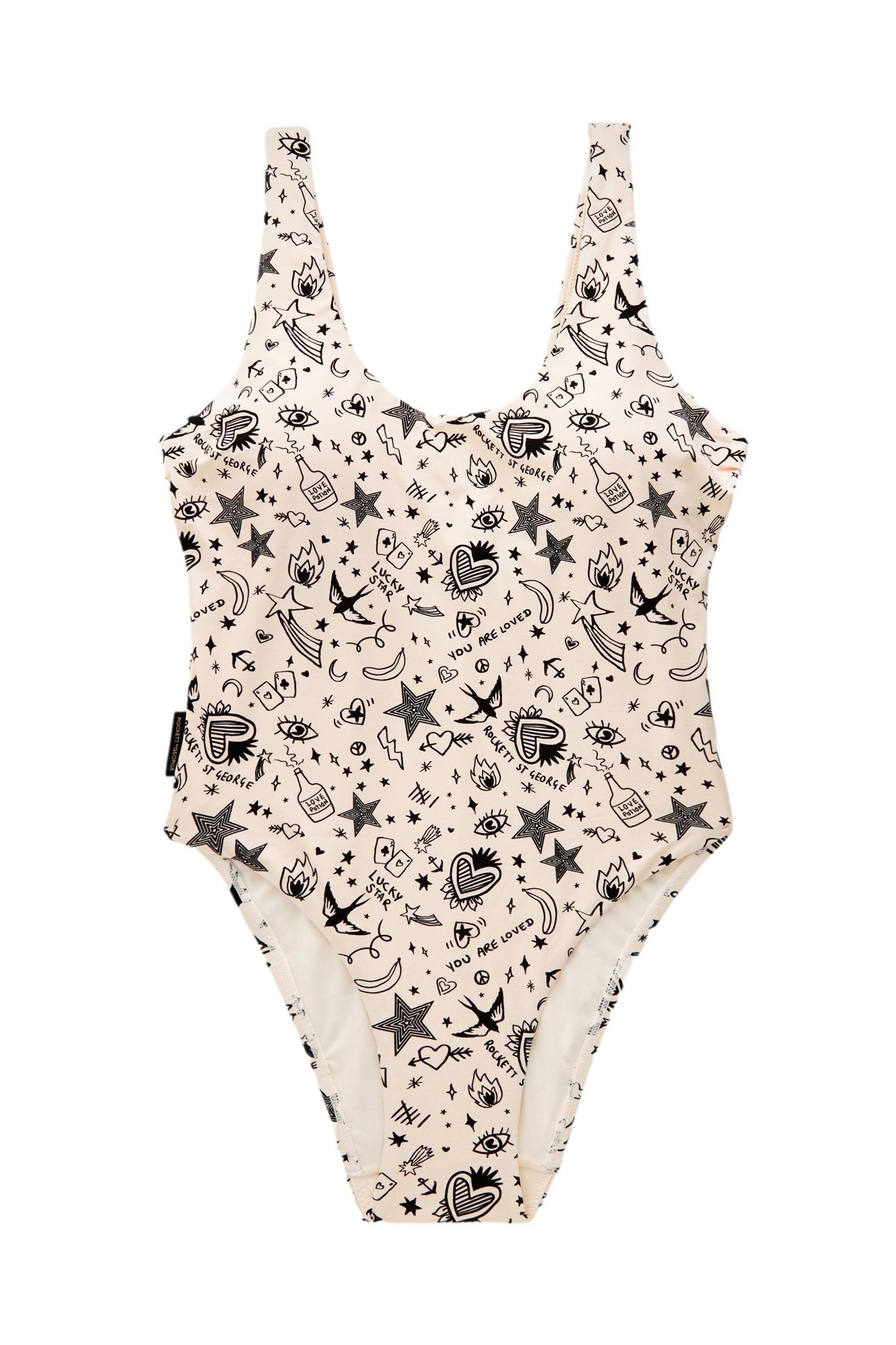 Rockett St George Badeanzug Rockett St George Badeanzug mit hohem Bein (1-St)