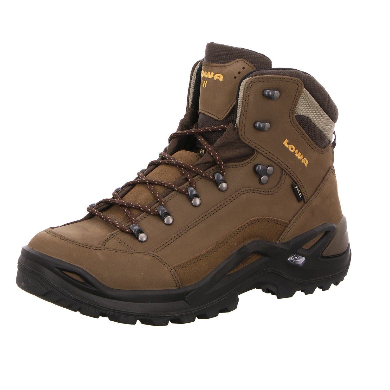 Lowa RENEGADE mit Geh- GTX (1-tlg) Tragekomfort bestem Outdoorschuh MID braun WIDE und