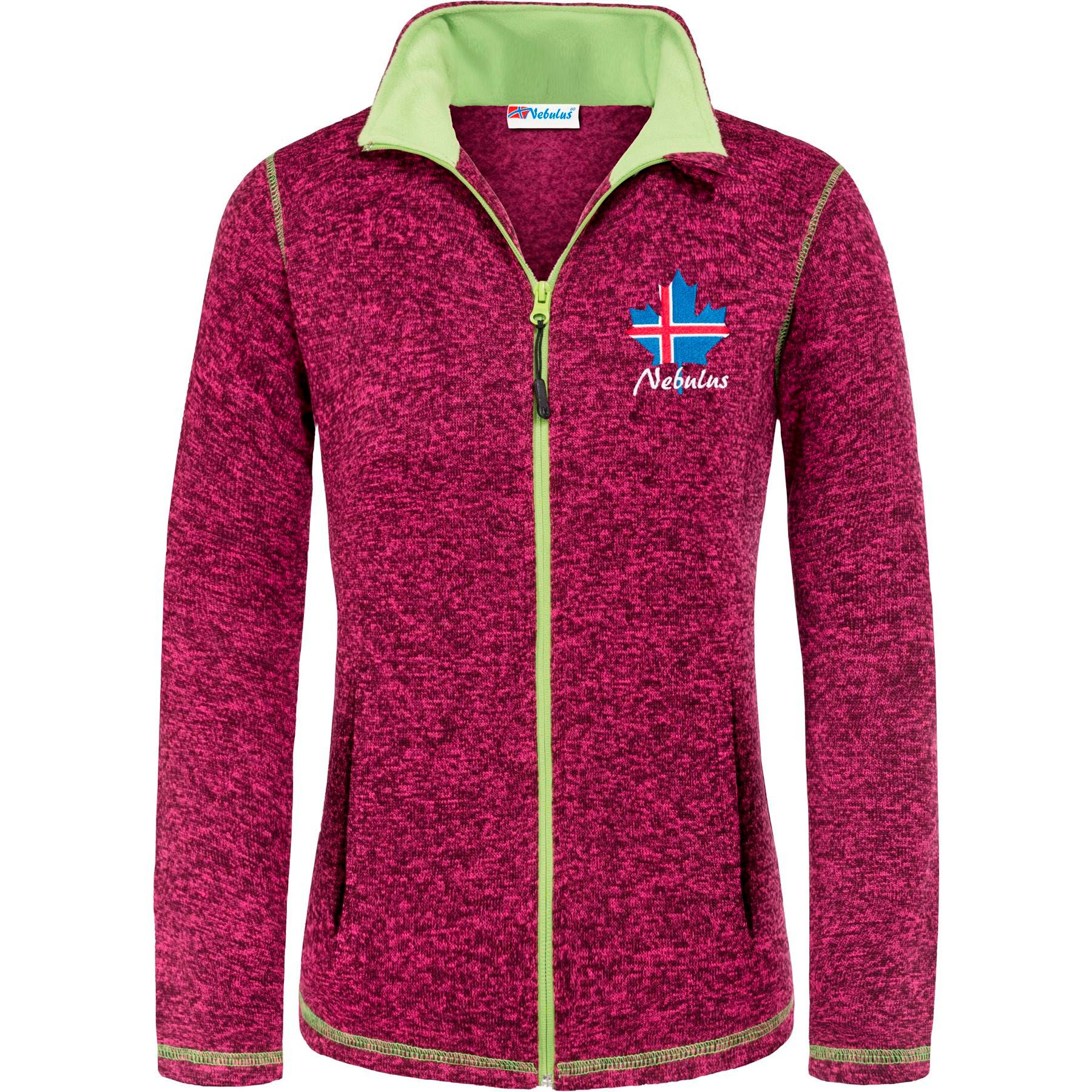Nebulus Fleecejacke CHIOS, P5184 - Damen, fuchsia-lime, M/38