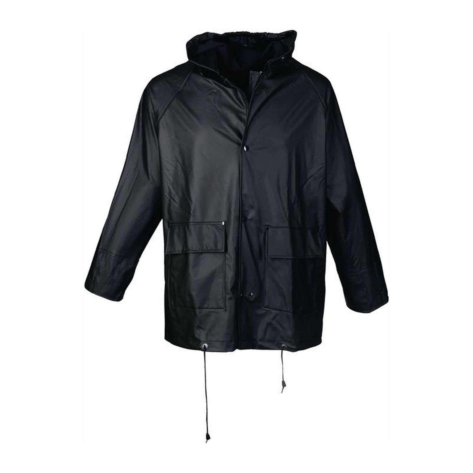 Regenjacke ASATEX PU Regenschutz-Jacke schwarz Größe XL - PJC/XL/10