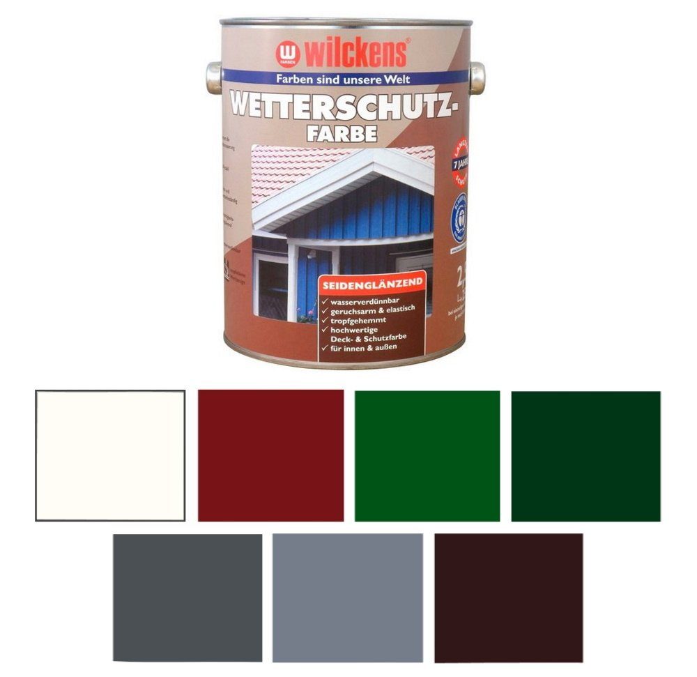 Wetterschutzfarbe Moosgrün Wilckens 6005 RAL Farben ml 750