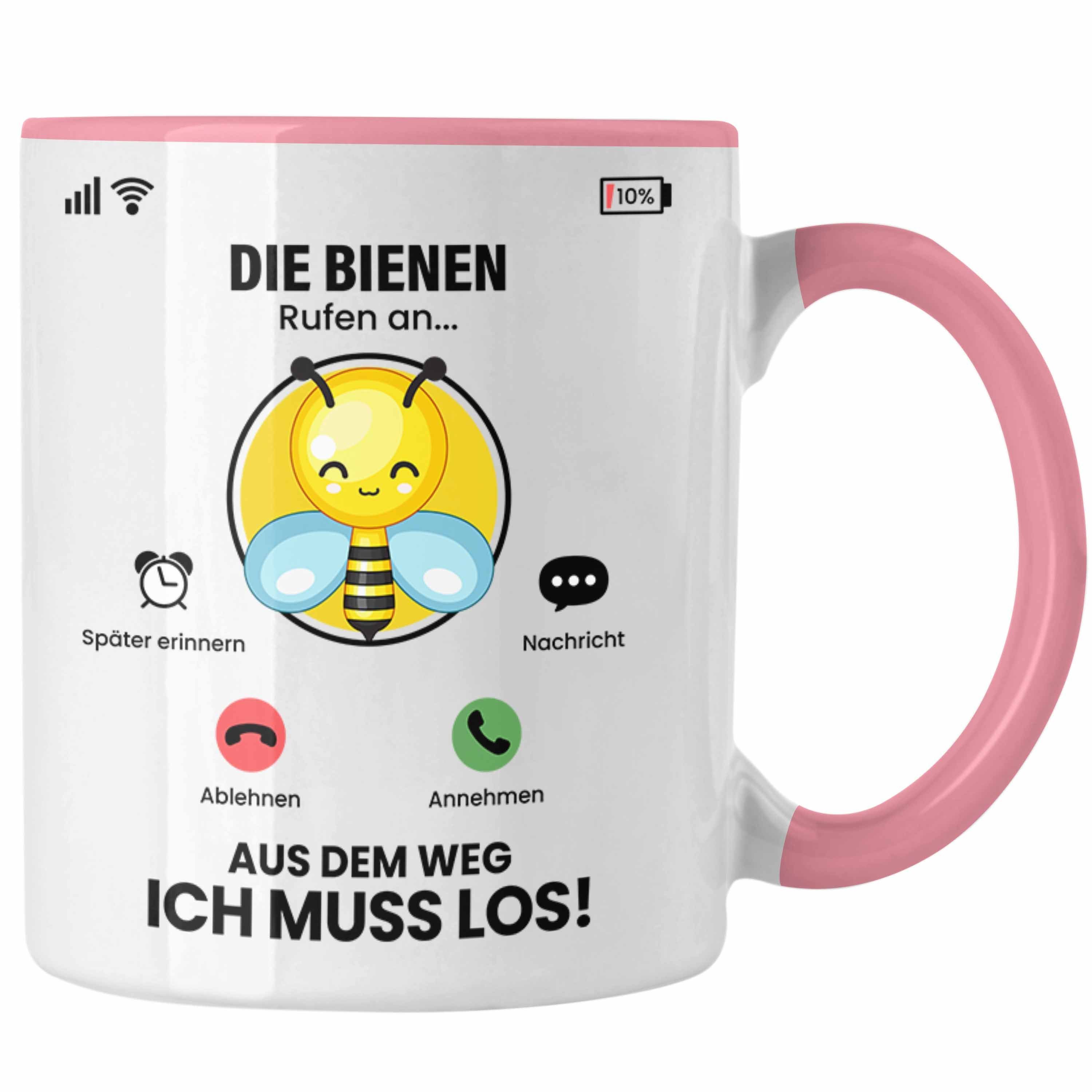 Züchter Bienen für Rufen Trendation Die Besitzer Geschen Tasse Geschenk Bienen Rosa Tasse An