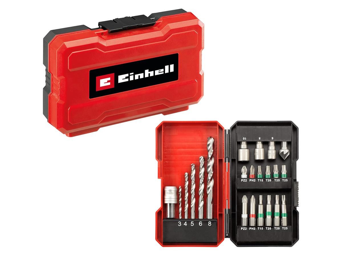Einhell Bohrer- und Bit-Set 22-tlg., (Set, 22-tlg), Passend für alle gängigen Bohrschrauber