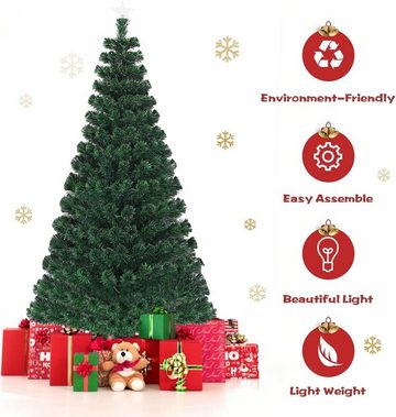 KOMFOTTEU Künstlicher Weihnachtsbaum LED-Leuchten, 150cm