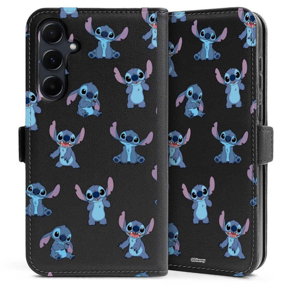 DeinDesign Handyhülle Lilo & Stitch Offizielles Lizenzprodukt Disney, Samsung Galaxy A35 5G Hülle Handy Flip Case Wallet Cover