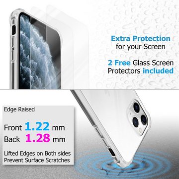 Cadorabo Handyhülle Apple iPhone 11 PRO Apple iPhone 11 PRO, Hülle und 2x Tempered Schutzglas - Schutzhülle - Cover Case