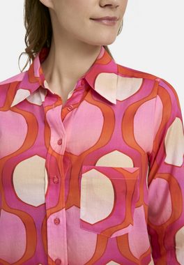 Milano Italy Klassische Bluse LONGBLOUSE W COLLAR AND PLACKET AT