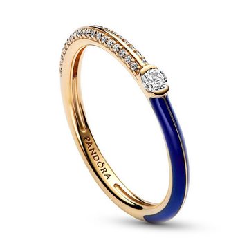 Pandora Fingerring PANDORA ME Ring für Damen, blau und gold