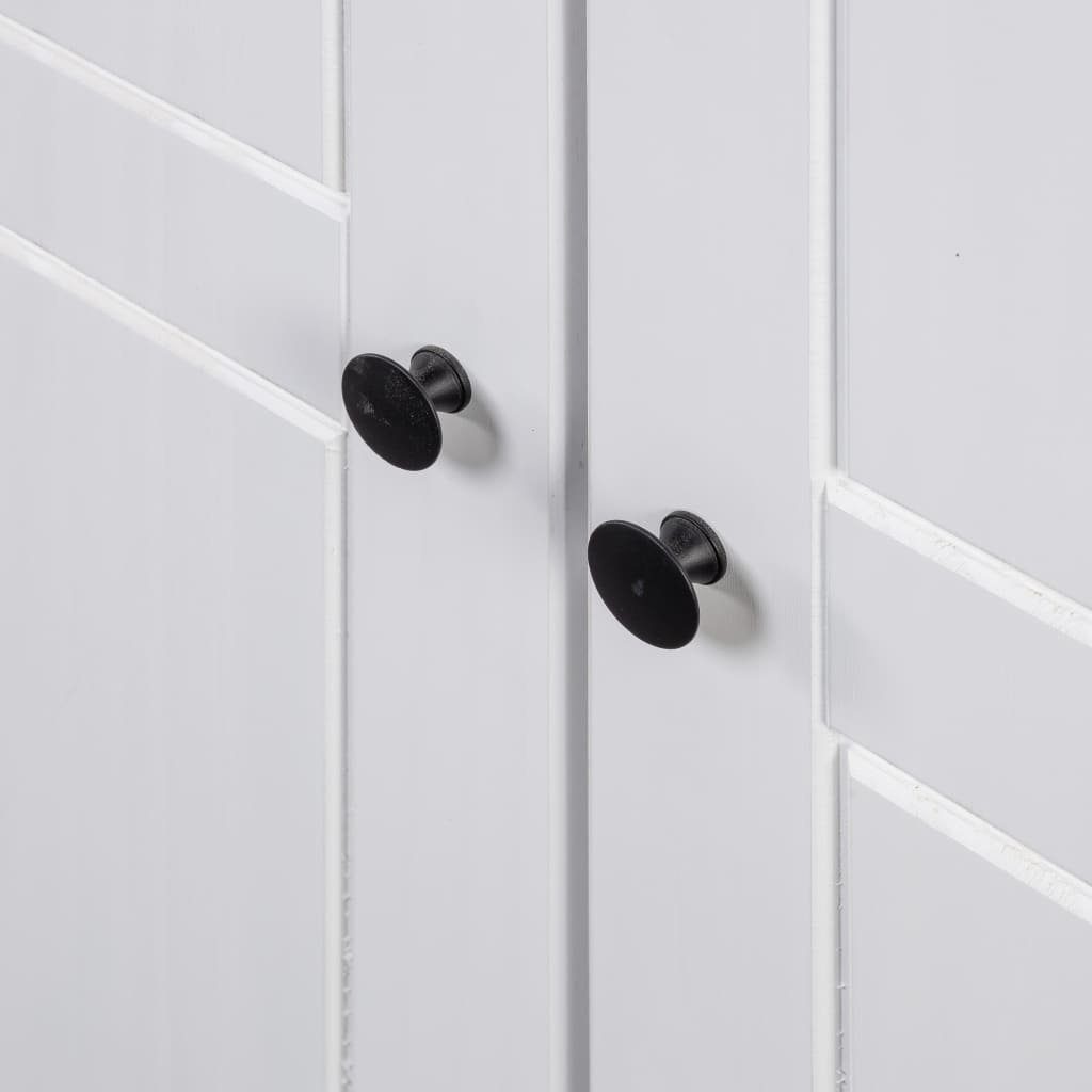 Serie vidaXL 80×50×171,5 Panama Massiv Kleiderschrank Weiß (1-St) Kiefer cm Kleiderschrank