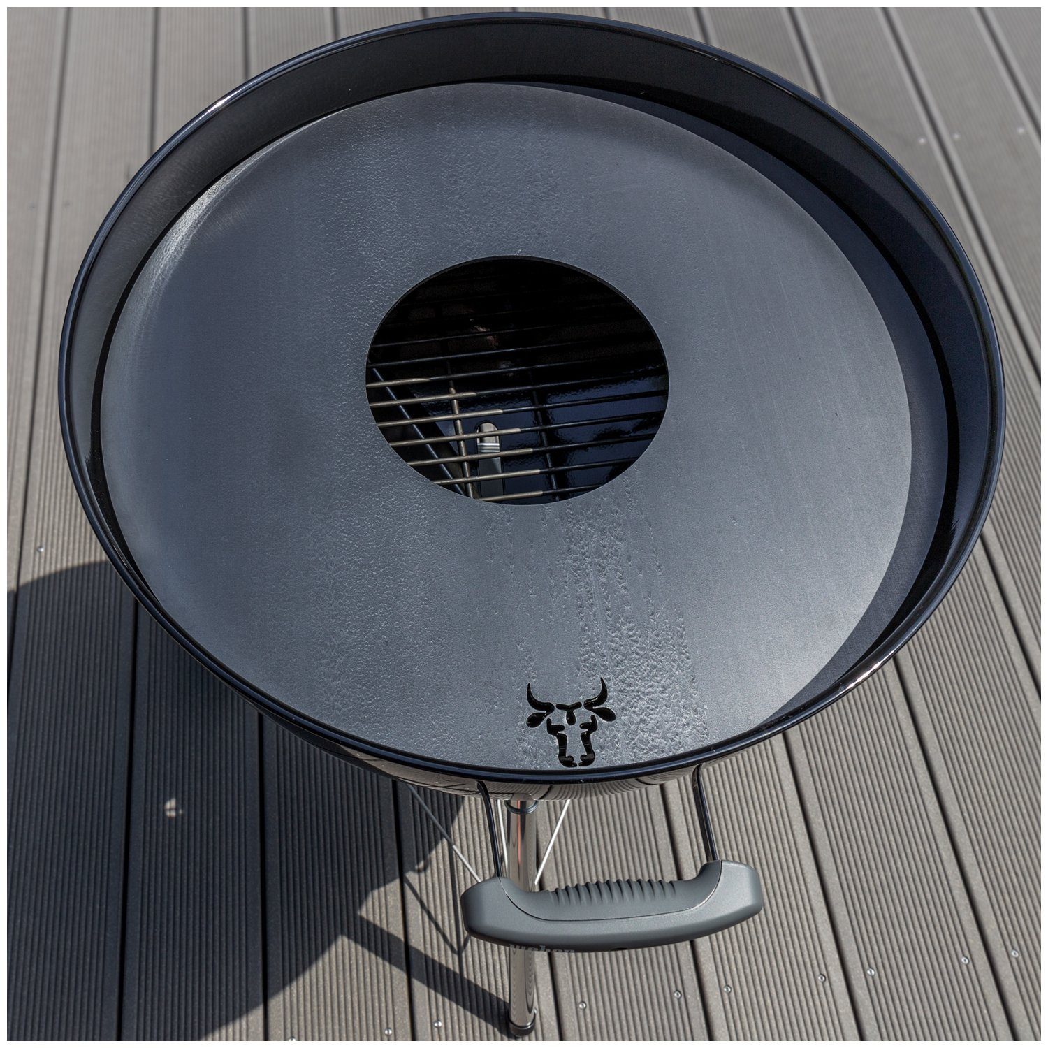 tuning-art Grillplatte GR01-80 Grillring Feuerplatte Plancha BBQ-Platte 80cm für Kugelgrill