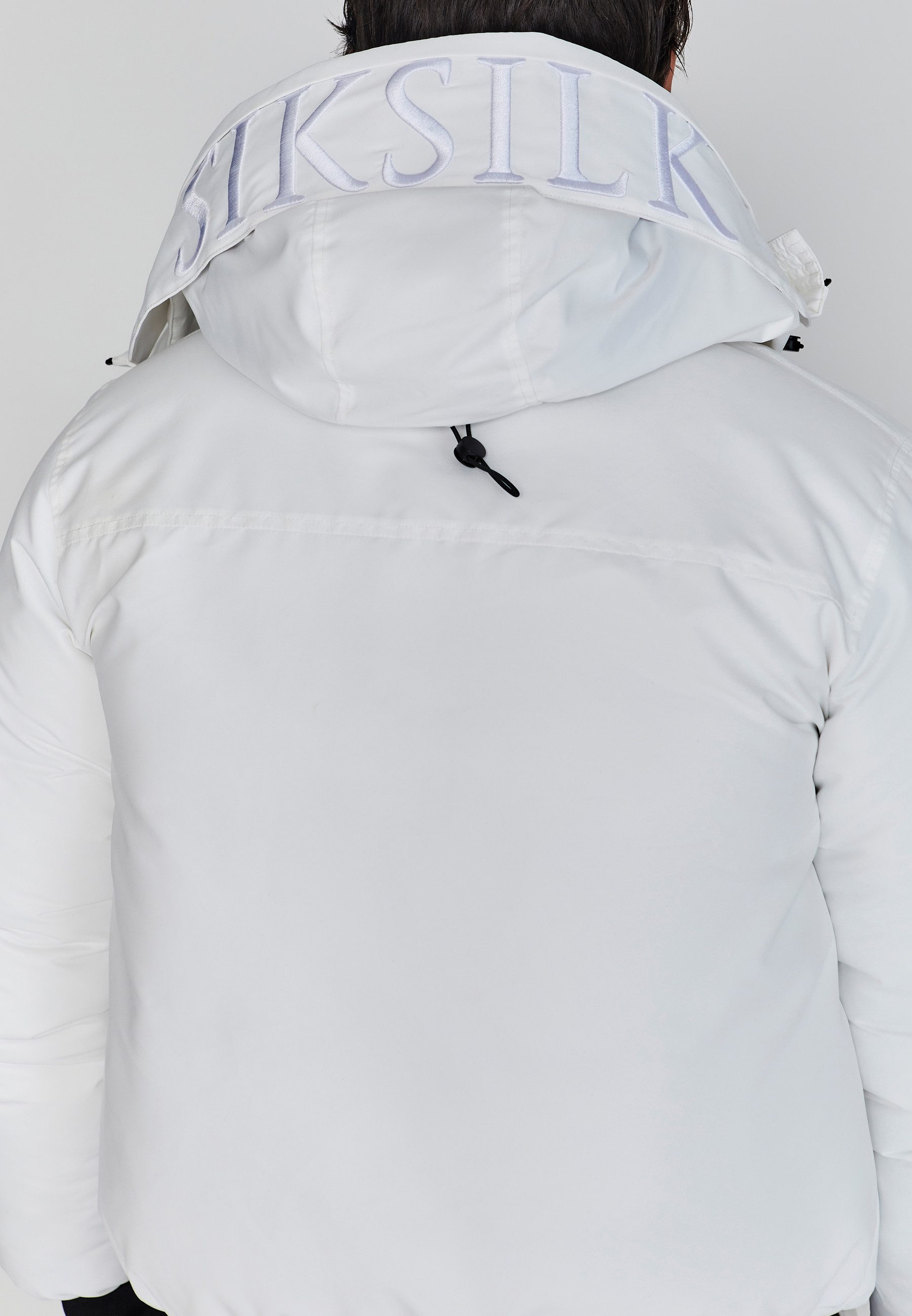 Siksilk Bomberjacke SikSilk Herren Weiße Bomberjacke