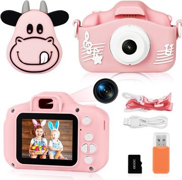 OSDUE 3-12 Jahre Alter Kinder Spielzeug 1080P HD Kinderkamera (mit 32GB SD-Karte Selfie Digitalkamera, Kids Video Camcorder)