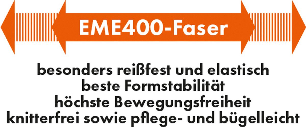 vizwell Arbeitslatzhose Warnschutz Latzhose HiVis warnorange warngelb elastisch dehnbar reißfest und elastisch - knitterfrei sowie pflege- und bügelleicht