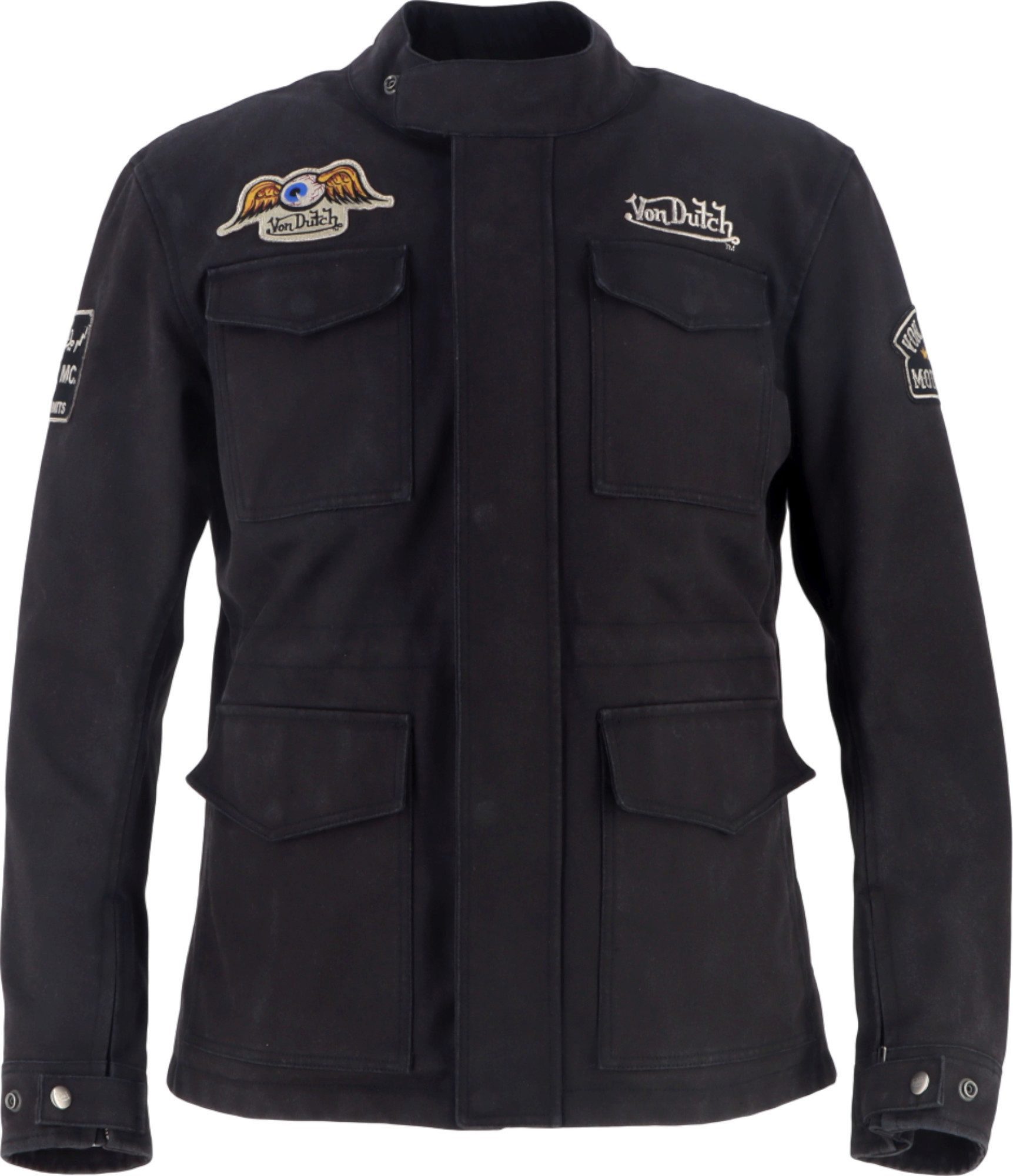 Von Dutch Motorradjacke Von Dutch X Helstons Warrior Motorrad Textiljacke Rückenprotektor enthalten,Ellenbogenprotektoren enthalten,Schulte