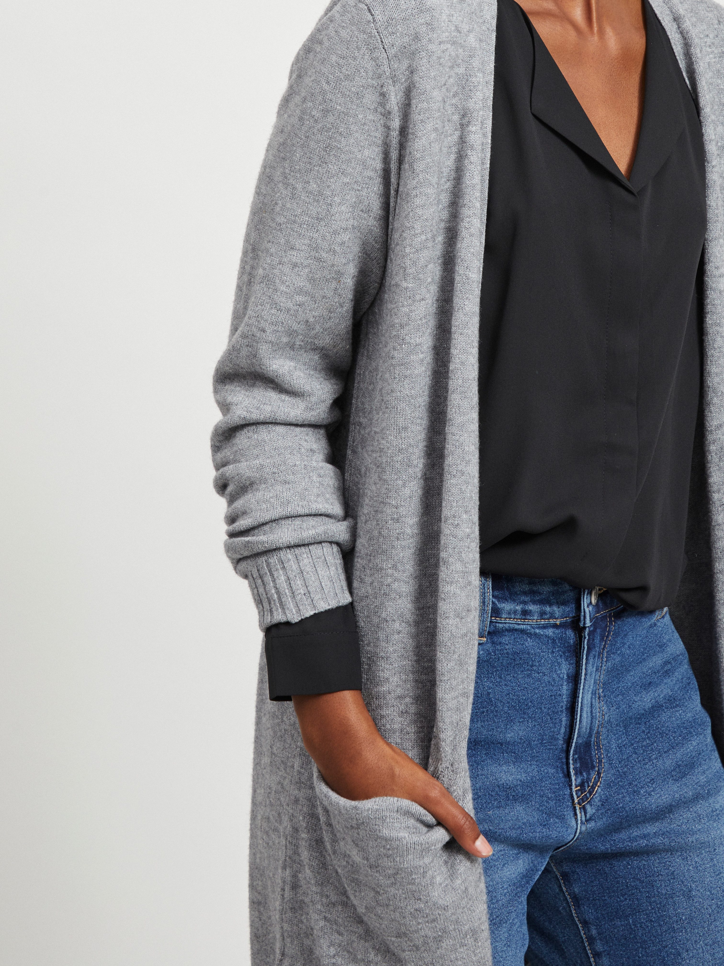 Vila Longstrickjacke VIRIL LONG L/S KNIT günstig online kaufen