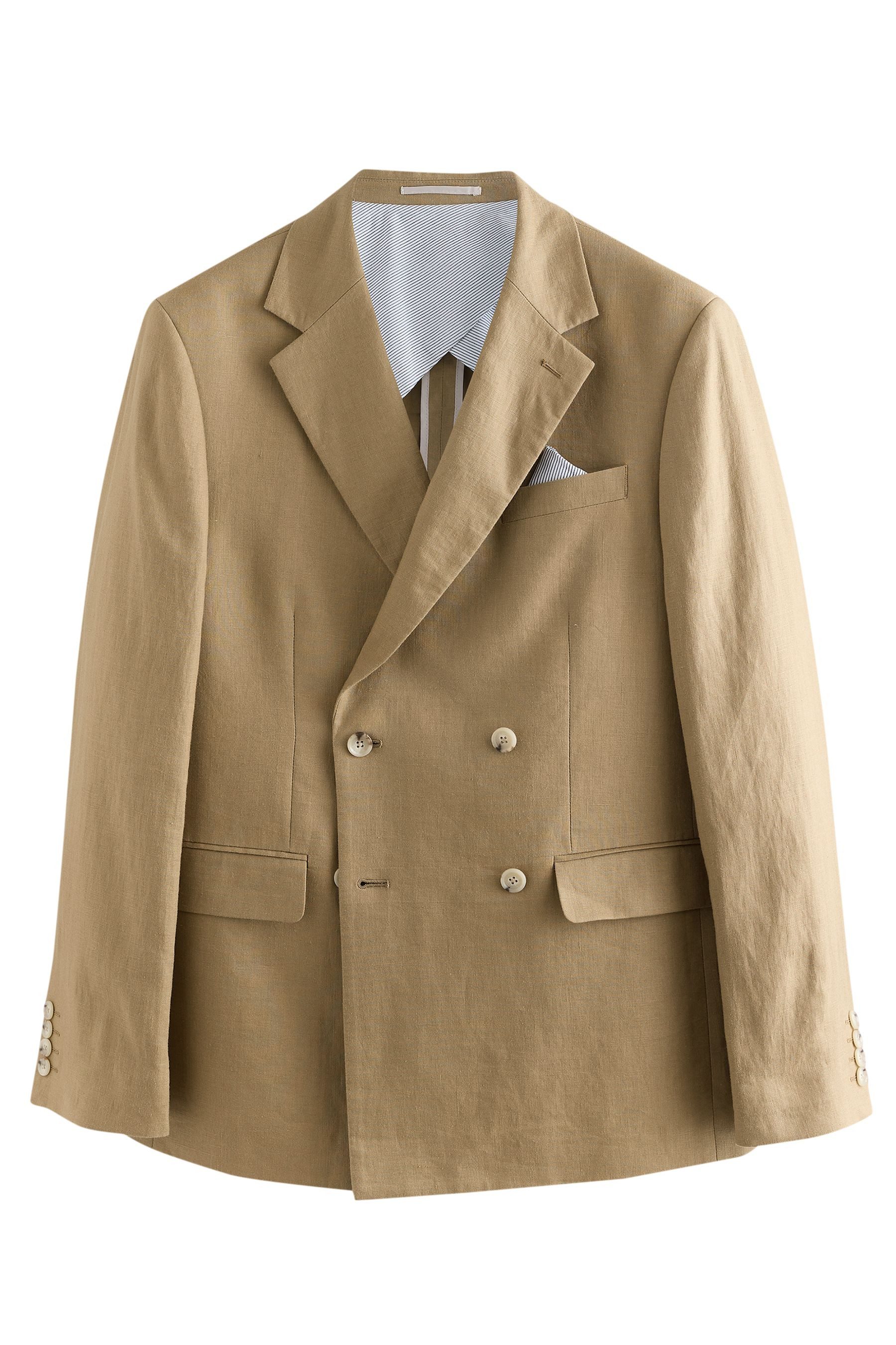 Next Sakko Zweireihiges Anzugsakko mit Leinen (1-tlg) günstig online kaufen