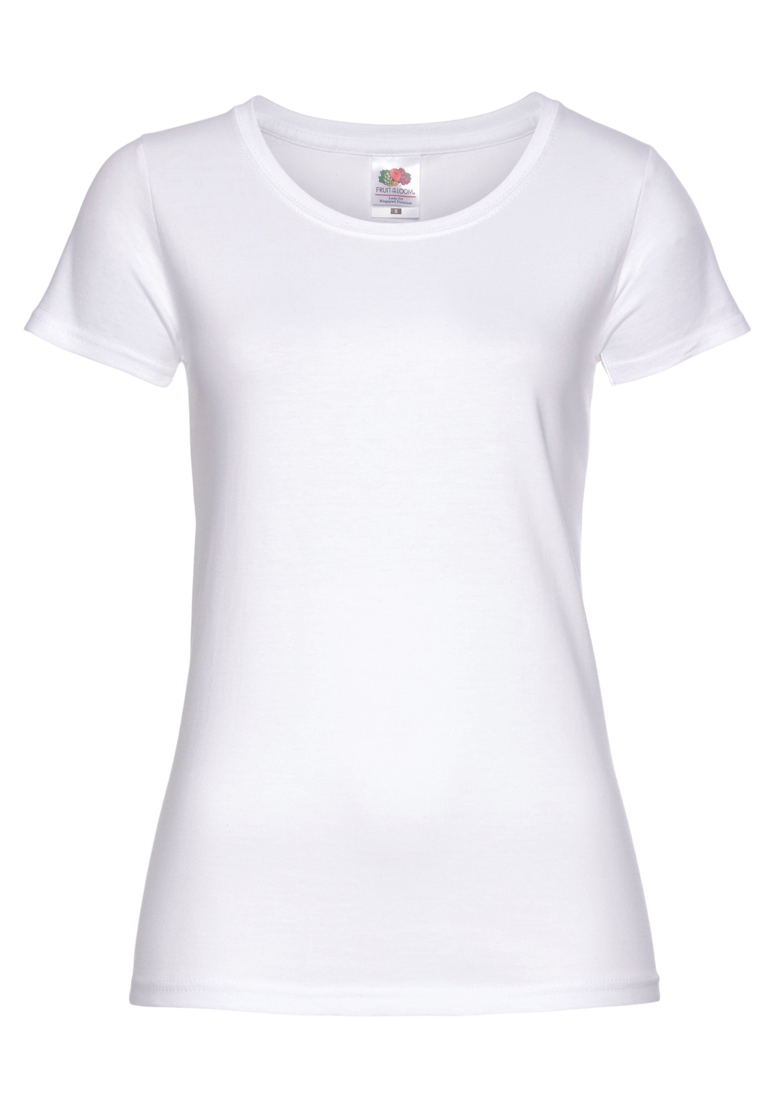 Fruit of the Loom Rundhalsshirt Lady Fit Premium (Packung, 2-tlg., 2er-Pack günstig online kaufen