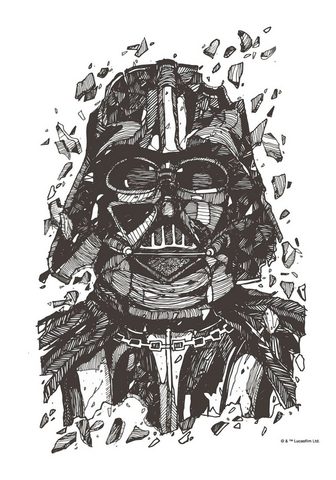 Komar Paveikslas »Star Wars Darth Vader Draw...