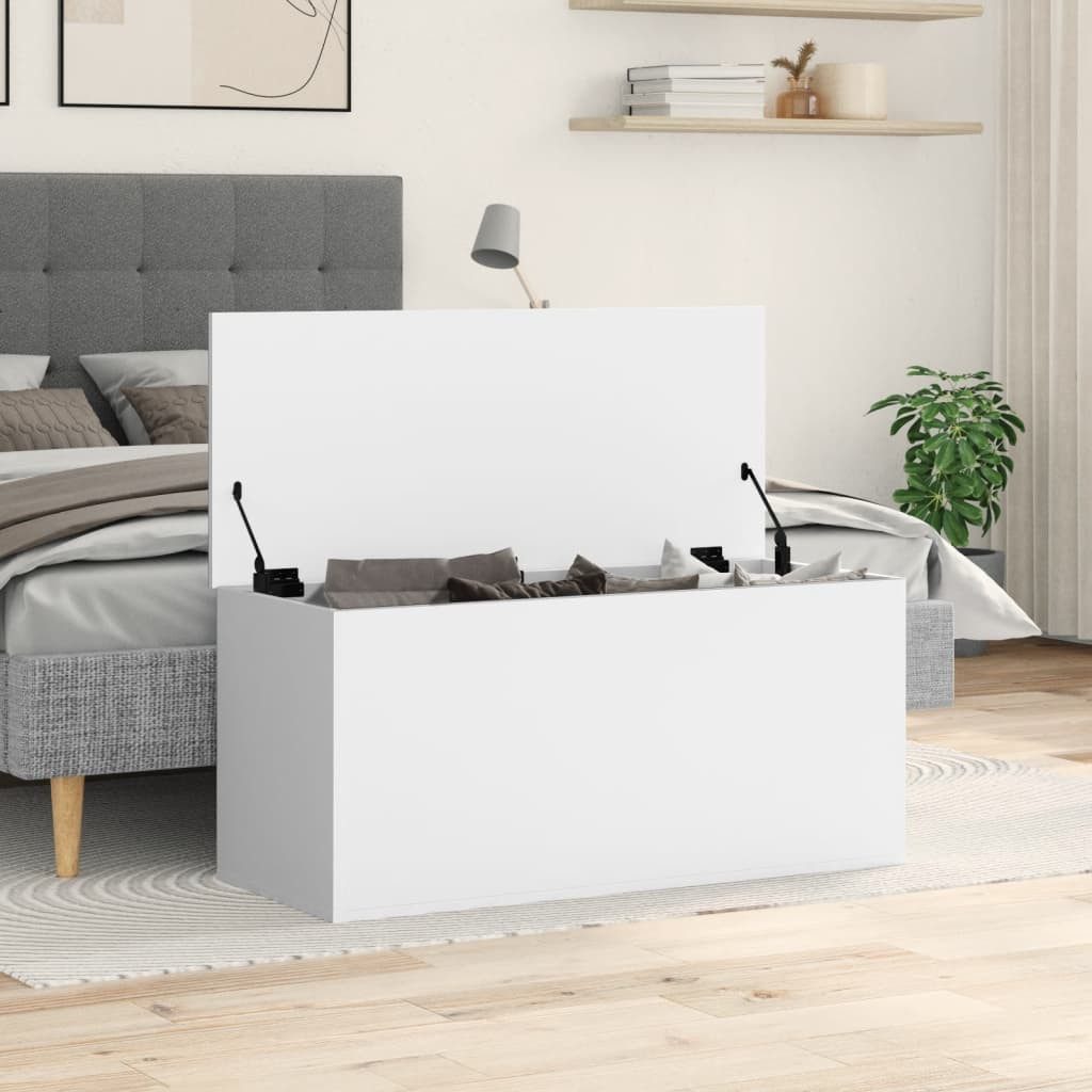 vidaXL Truhe 100 x 42 x 46 cm Holzkiste Box Truhe Lagerkiste Aufbewahrungsbox mit D