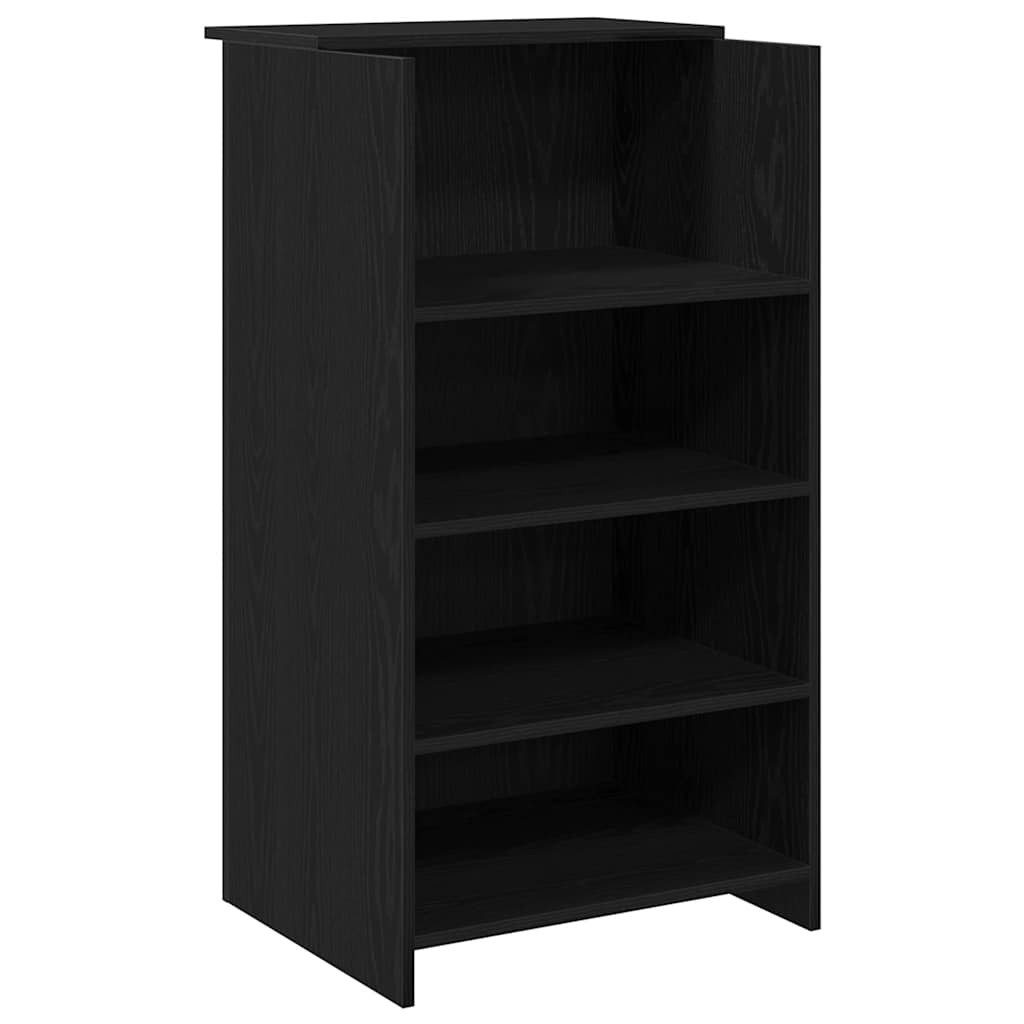 vidaXL Schreibtisch Empfangstheke Schwarz 55x50x103,5 cm Holzwerkstoff