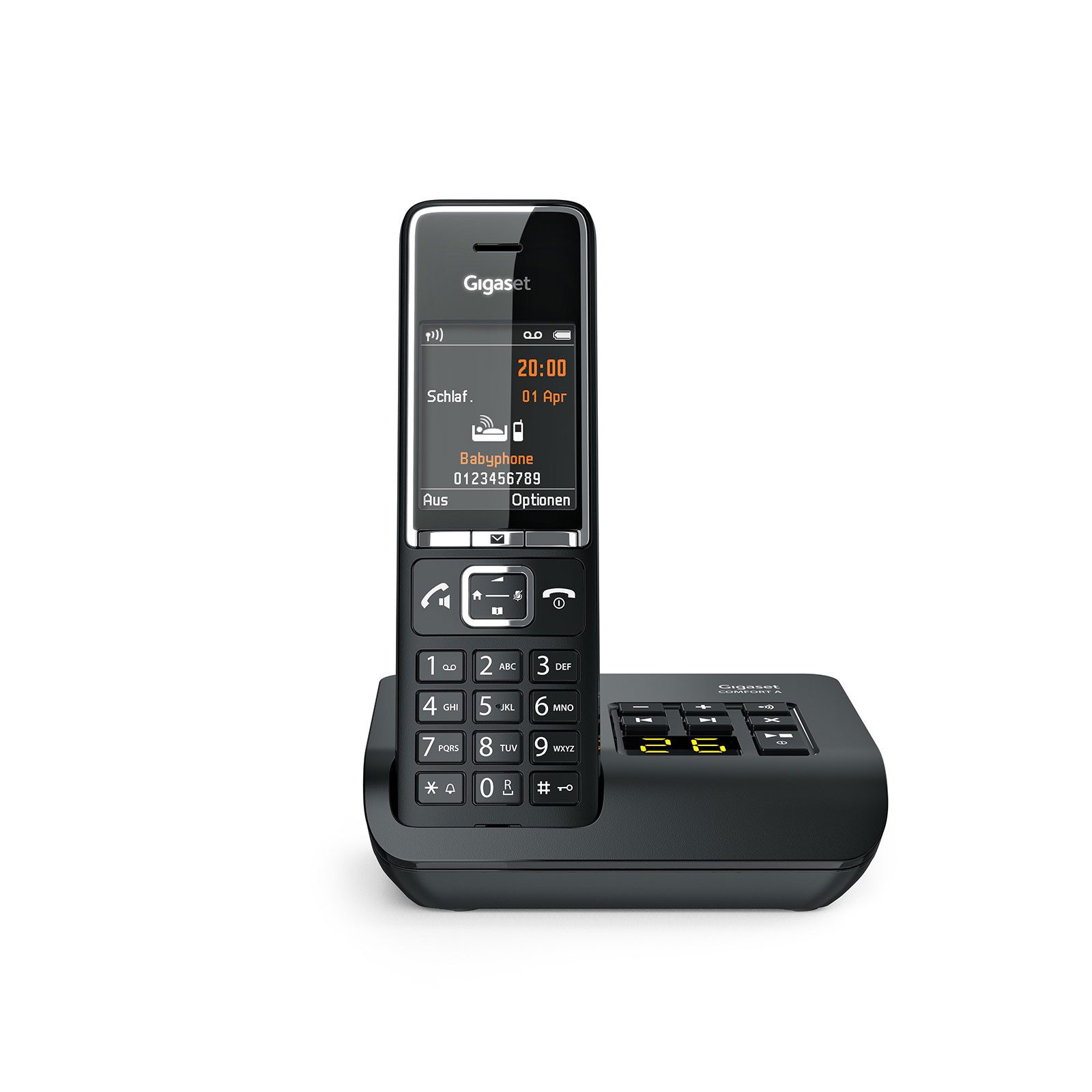 Gigaset COMFORT 550A schwarz Festnetztelefon (Mobilteile: 1, Anrufbeantworter, Freisprechen) – Bild 3 von 3