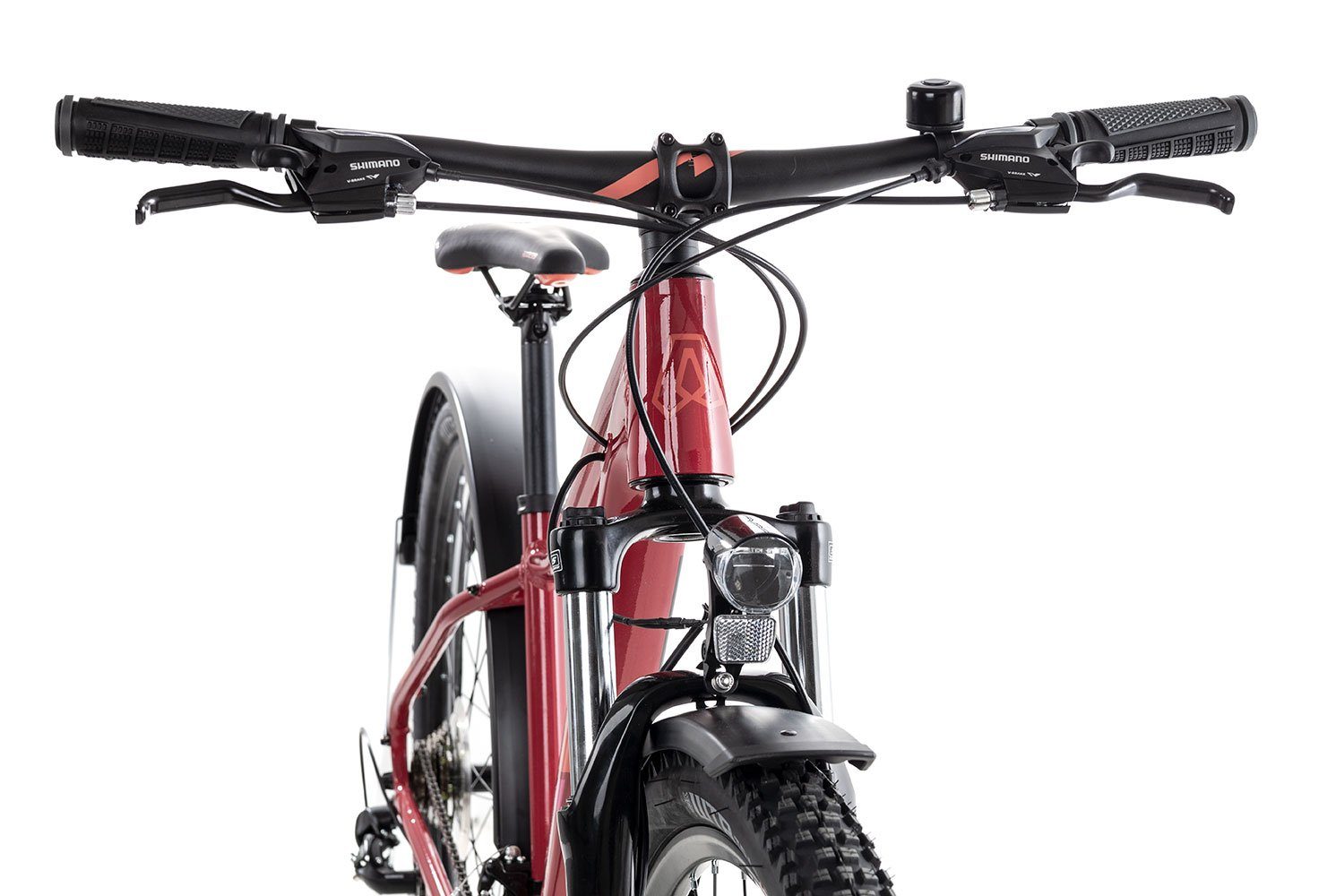 Schaltwerk, rot/orange MTB-Hardtail Tourney Shimano RD-TX800 Mountainbike 21 Kettenschaltung, Axess Gang MEEA, red/black/red