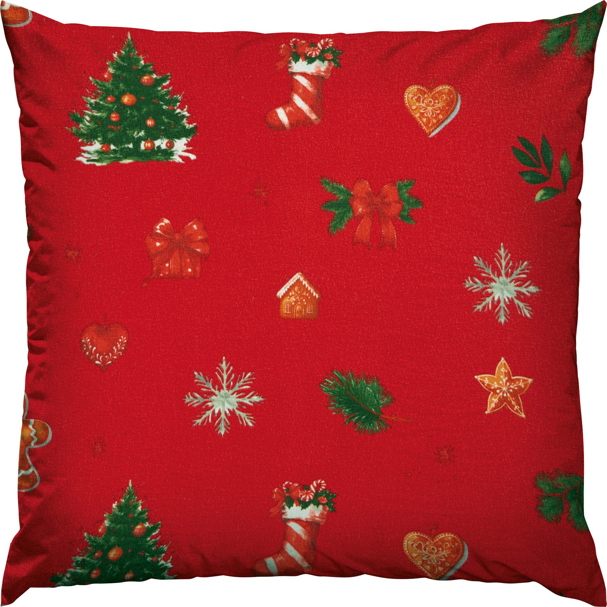 Erwin Müller Kissenbezüge Kissenbezug, Flanell Motiv: Weihnachtsmotiv