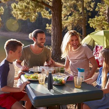 relaxdays Isolierflasche 9 x Trinkflasche Edelstahl grün