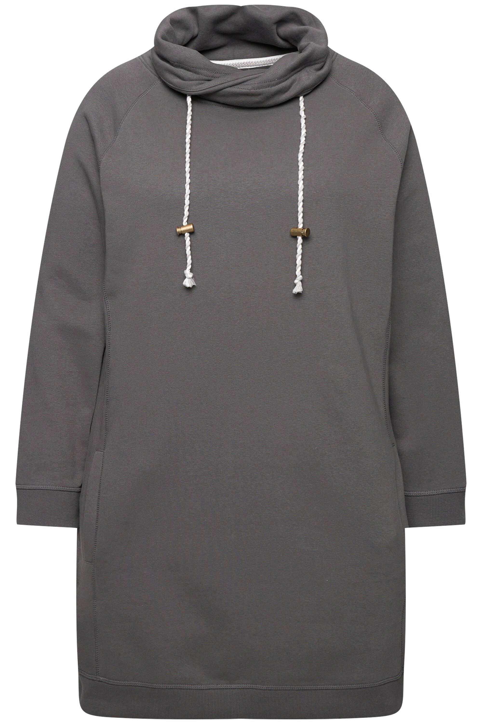 Ulla Popken Jerseykleid Sweatkleid Stehkragen Langarm günstig online kaufen