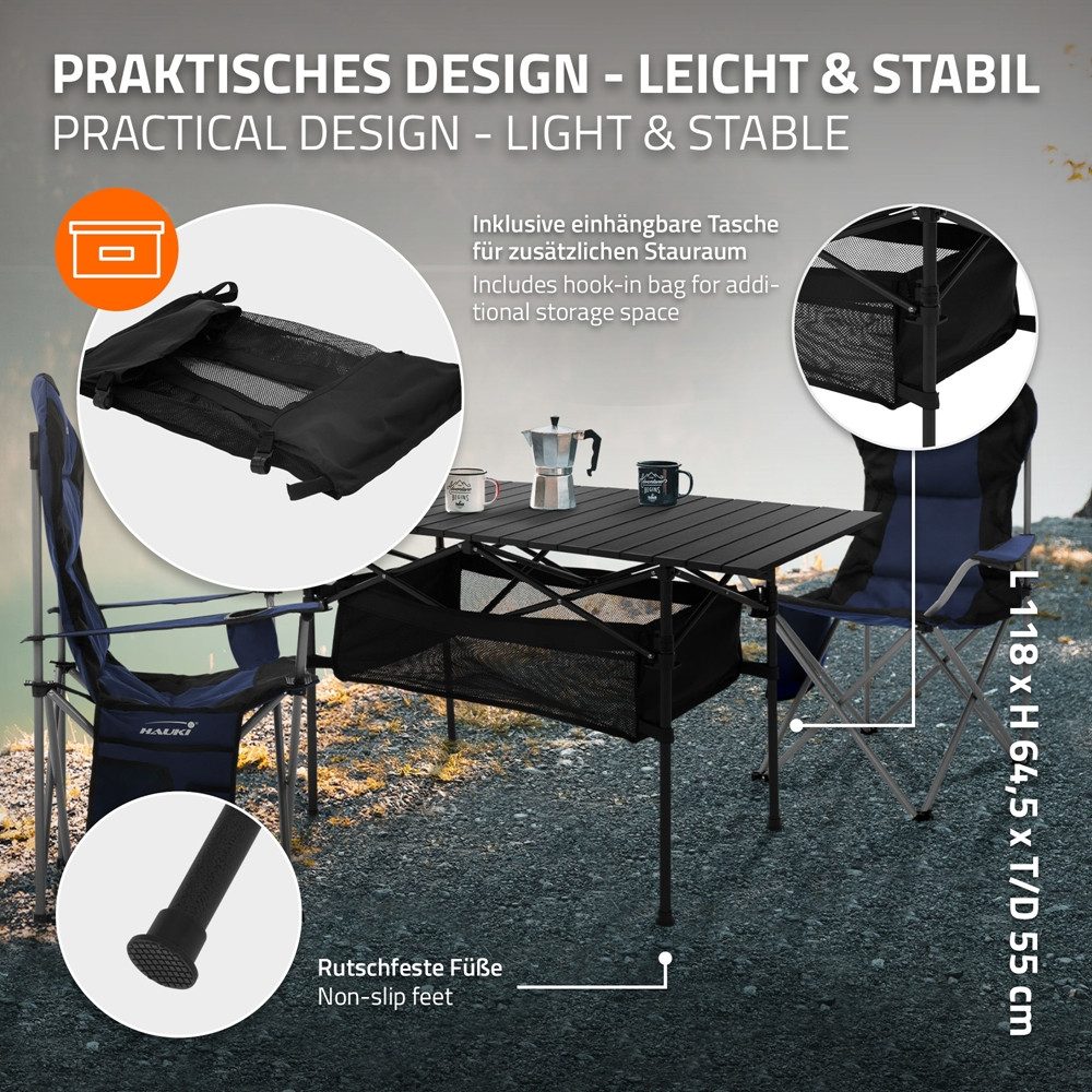 Hauki Campingtisch Campingmöbel Set für 2 günstig online kaufen