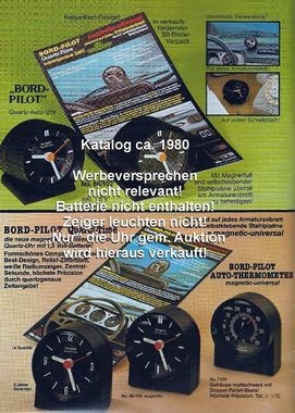 HR Autocomfort Dekofigur Historische 1980er Analog Uhr Tischuhr Autouhr Quarzuhr BORDPILOT