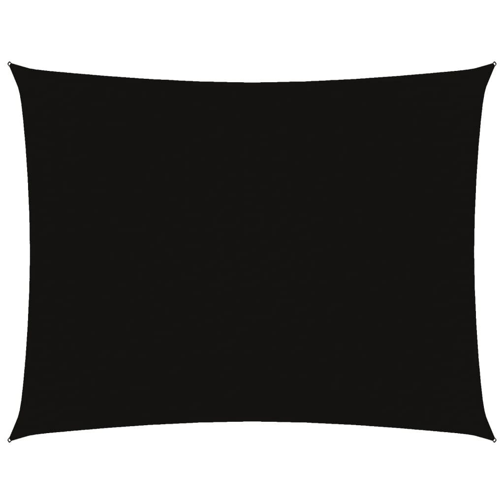 vidaXL Sonnensegel Sonnensegel Oxford-Gewebe Rechteckig 3x6 m Schwarz, (1-tlg)