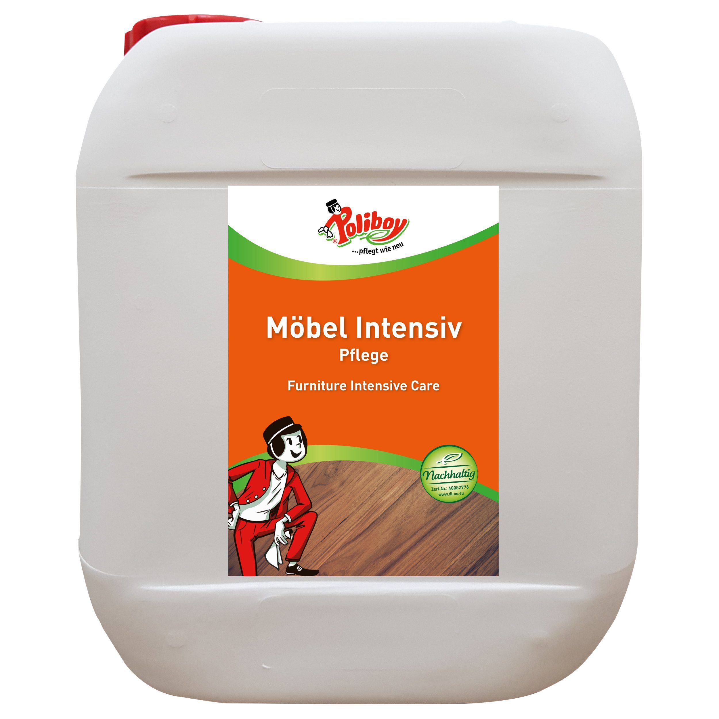 poliboy Möbel Intensiv Pflege - 5 Liter Möbelreiniger (zur Reinigung, Pflege und Schutz von Möbeln - Made in Germany)