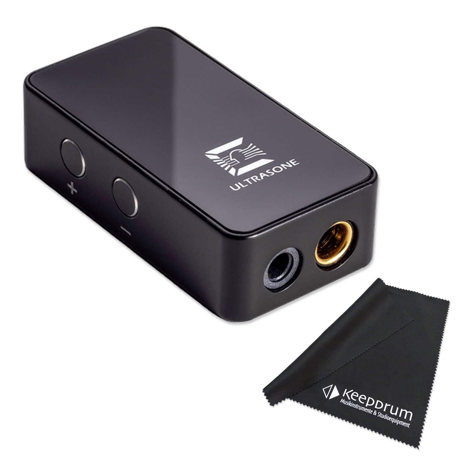 Ultrasone Ultrasone Digital-Analog-Wandler Naos Micro USB-DAC mit Tuch Kopfhörer (Digital-Analog-Wandler, Vorteils-Set mit Mikrofasertuch)