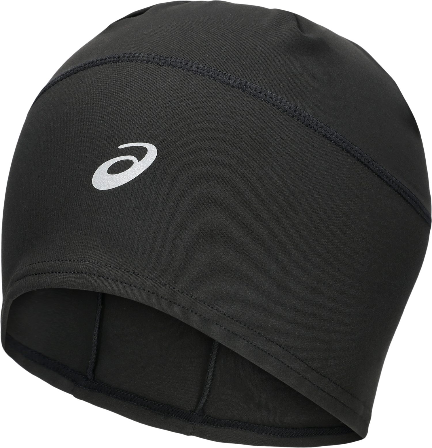 Asics Beanie WINTER RUN BEANIE mit reflektierenden Drucken, unifarben, elastisches Material