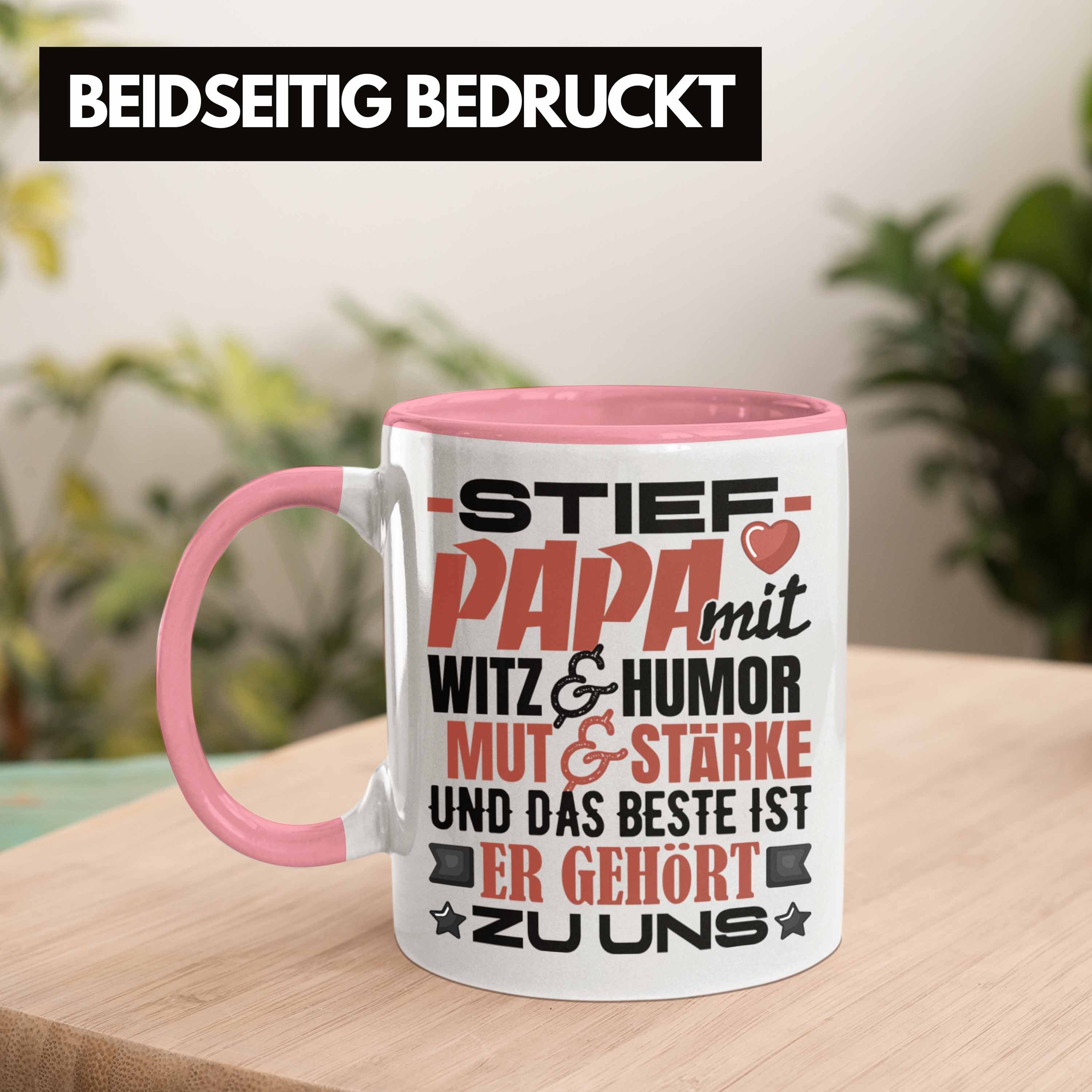 Kindern von Tasse Stiefvater Stiefvater Spruch Trendation Kinder Er Rosa Geschenk an Tasse