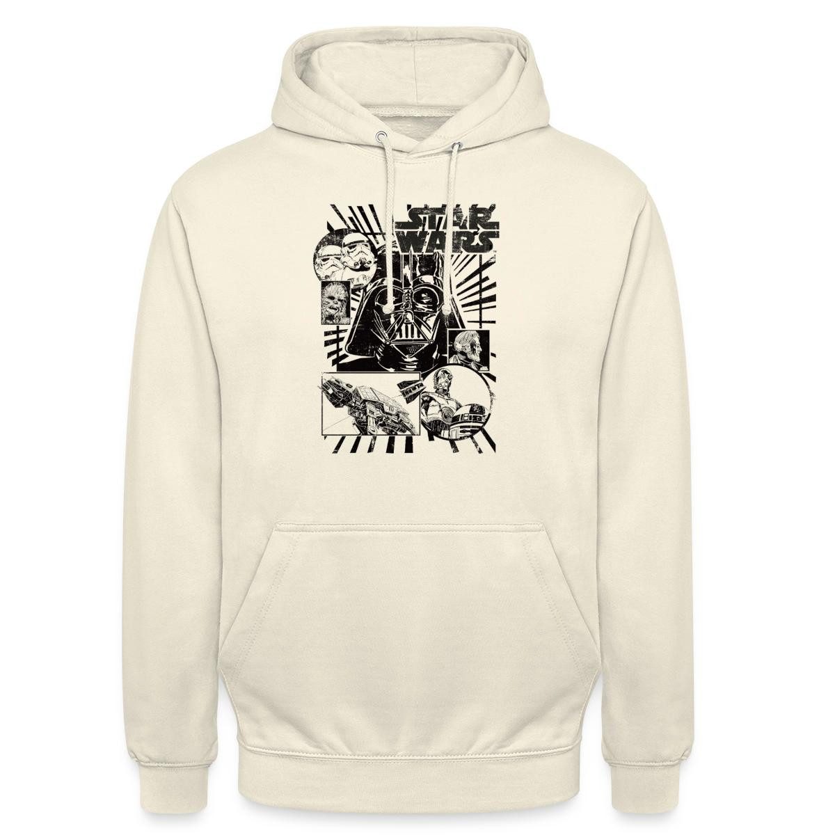 Hoodie Star Wars Charaktere Darth Vader Chewbacca C3PO Unisex Hoodie