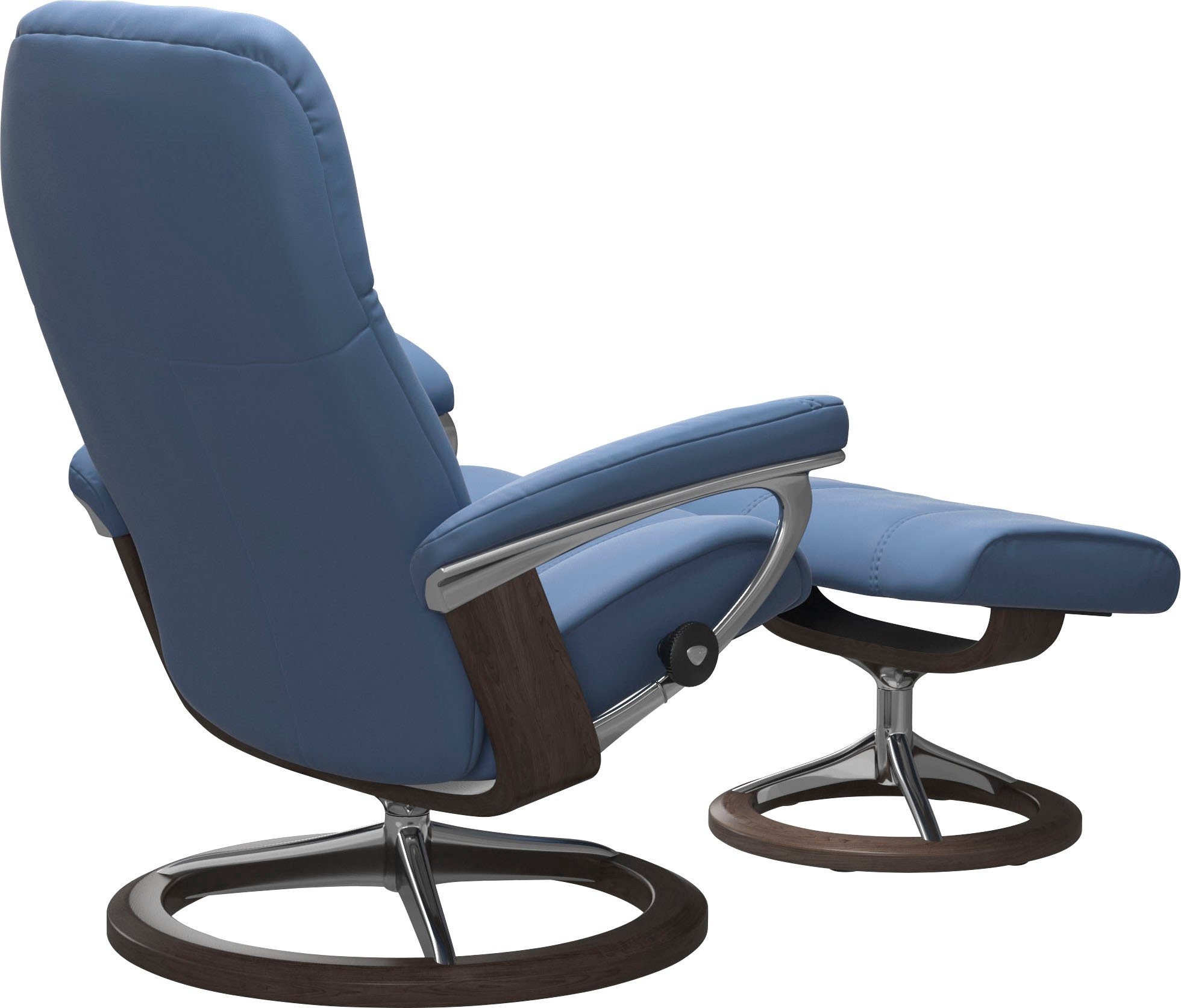 Consul, Wenge Gestell Signature Größe Relaxsessel mit Base, Stressless® L,