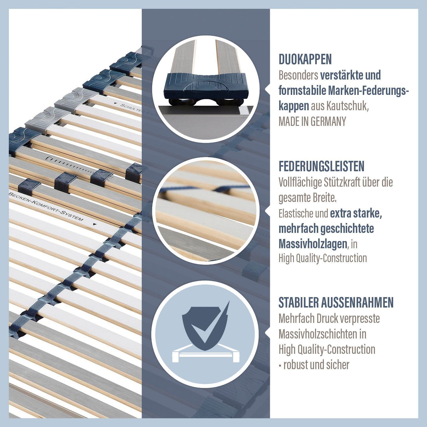 Lattenrost Perfekta 200, Beco, Kopfteil nicht verstellbar, Fußteil nicht ve günstig online kaufen